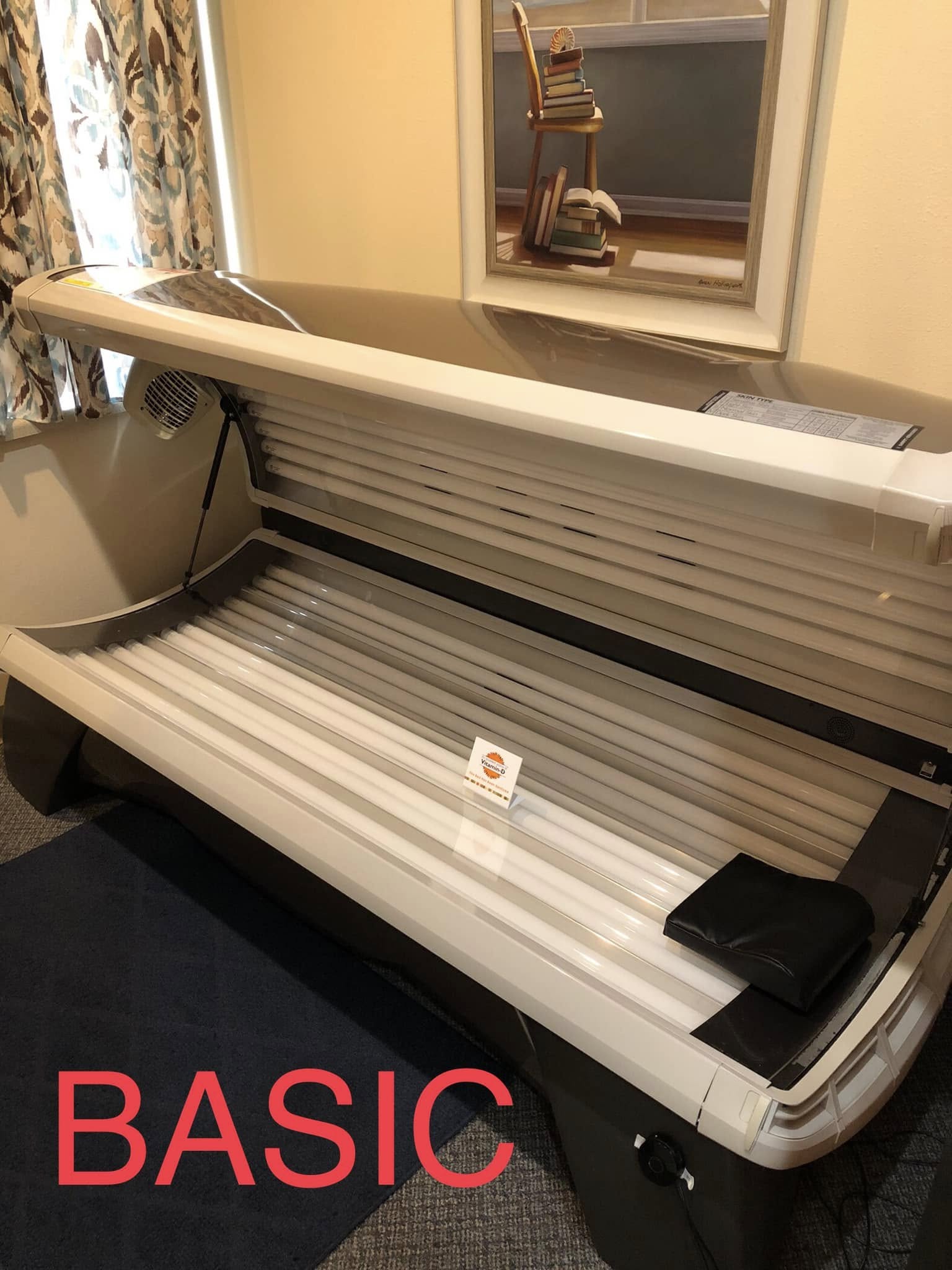 Basic tanning bed at Almost Paradise Tanning