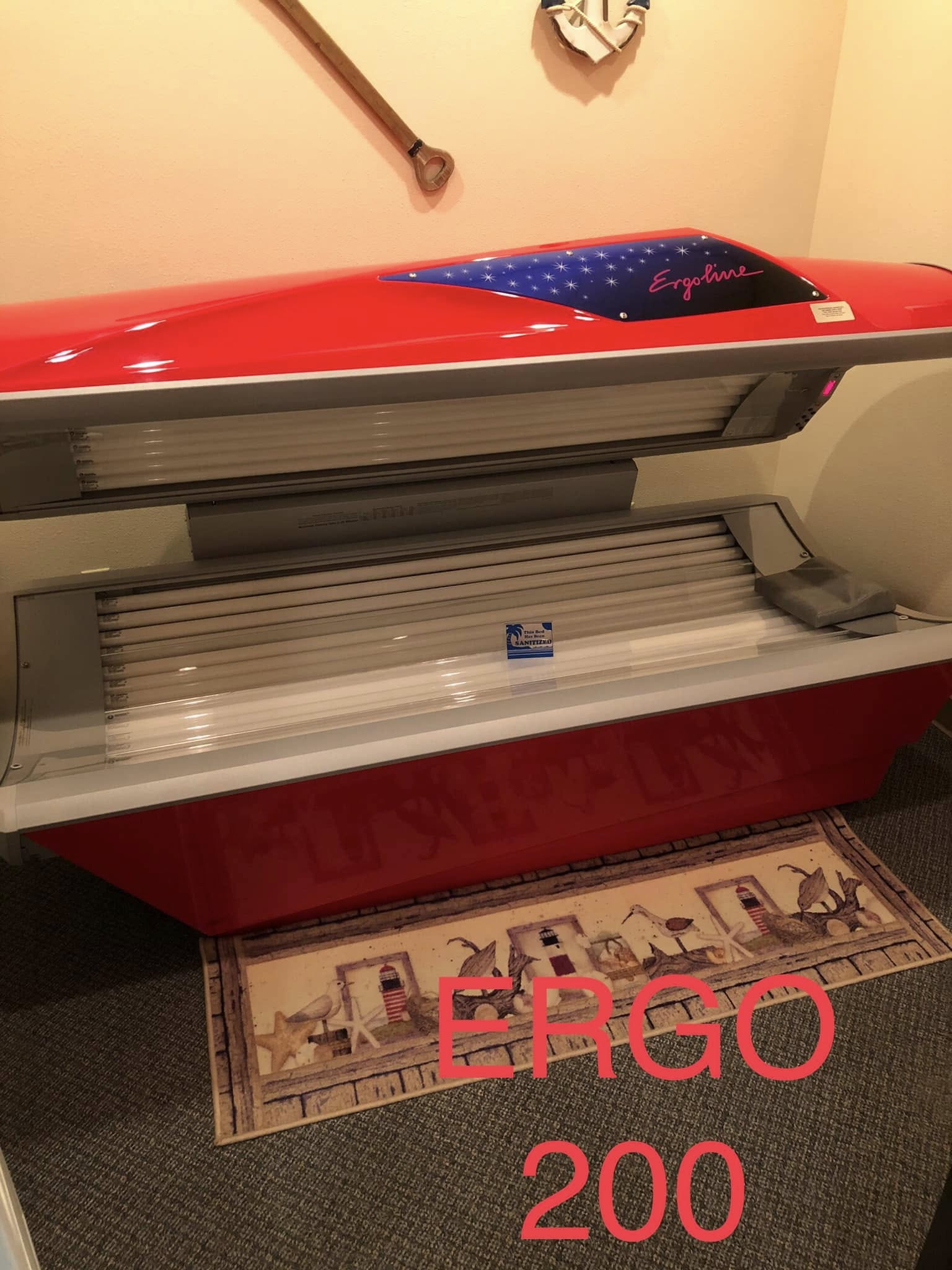 Ergoline 200 tanning bed at Almost Paradise Tanning