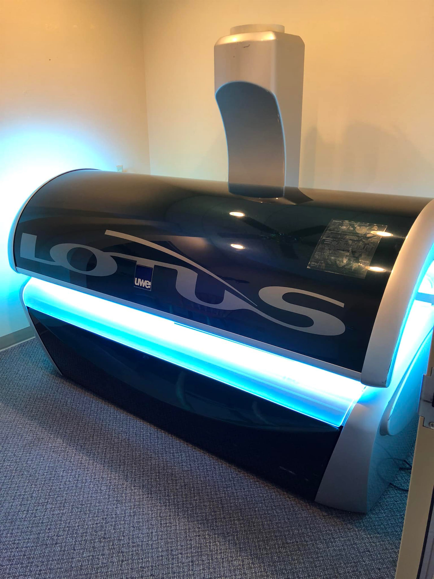Lotus tanning bed at Almost Paradise Tanning